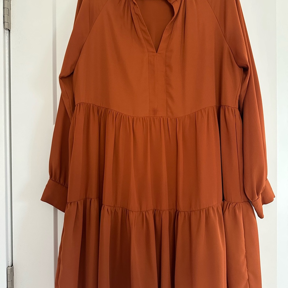 MSK Pumpkin Spice Long Sleeve Dress